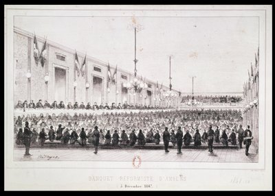 Banchetto riformista ad Amiens, 5 dicembre 1847 da French School